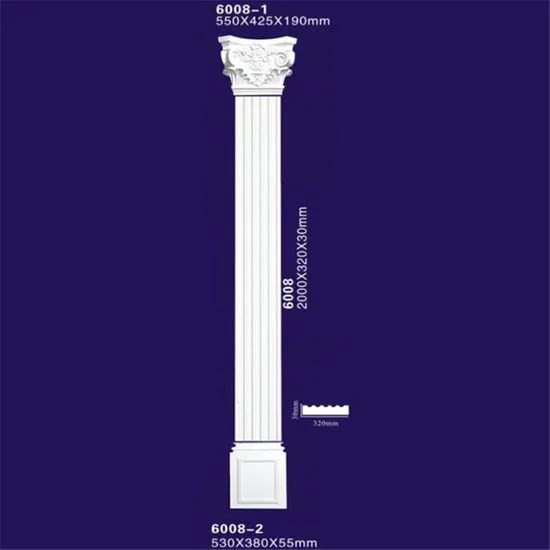 Flat Design Front Porch Columns, Decorative Outdoor Columns with Hollow Feature 