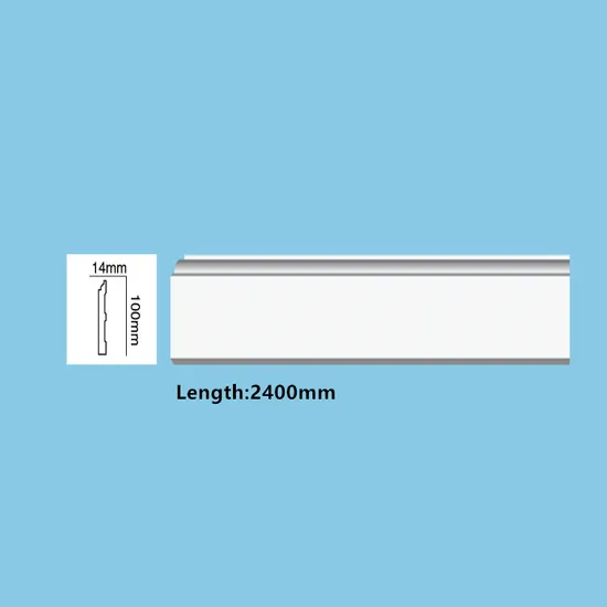 High Density Home Decor PU Building Material Polyurethane Skirting Baseboard 