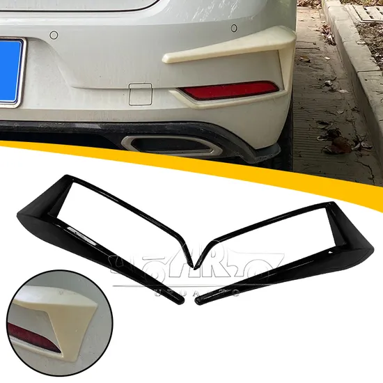Factory Wholesale Shiny Black Rear Fog Lights Lamp Cover Trim Frame for Volkswagen VW Golf 7.5 Mk7.5 R Line 