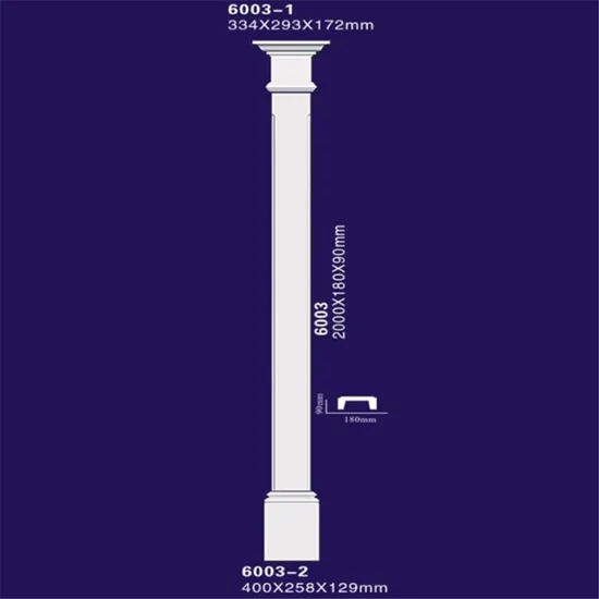 Square Shape Polyurethane Columns, Roman Column Mold for House Interior Decoration 