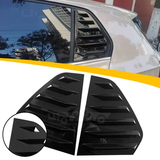 Factory Wholesale Shiny Black Rear Side Window Louver Cover Trim Lid for VW Golf 8 Mk8 Hatchback 