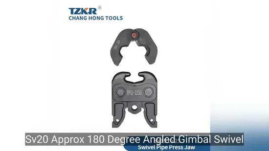 Sv15 Approx 180 Degree Angled Gimbal Swivel Pipe Press Jaw Universal Tool 