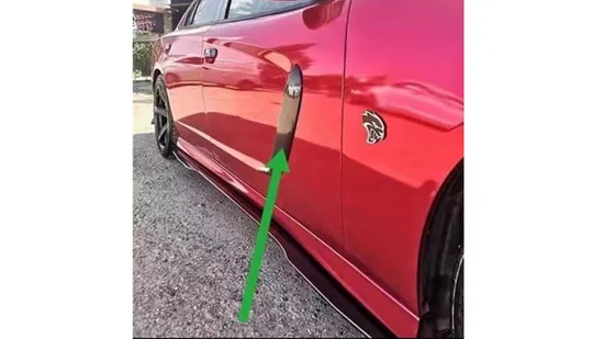 Sample Customization Carbon Fiber Rear Side Door Trim for Dodge Charger 2011