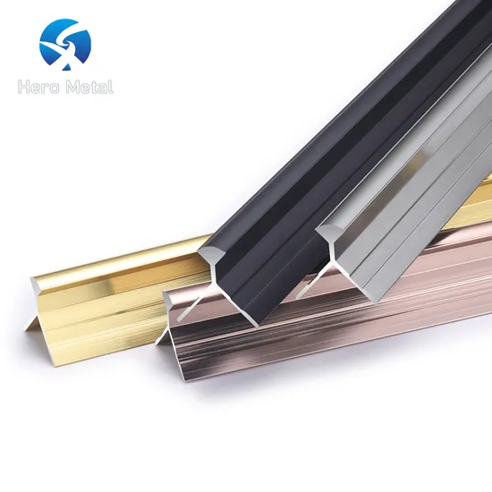 Wall Panel Profile Aluminum Molding High Quality Decorative Hero Metal Black Strip Y Shape Tile Trim 