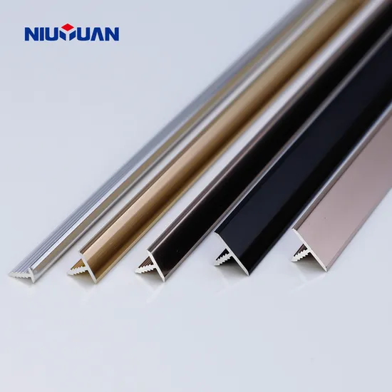 Free Sample Ceramic Tiles Accessories Metal T Molding Transition Trim for Tile 
