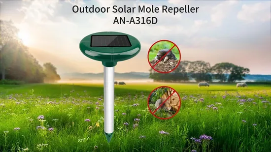 Solar Powered Garden Tools Repellent for Effective Outdoor Mole Control 