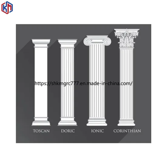 Gfrc Moulding Villa Exterior Facade Decoration Pilaster Capping Keystone Corbel 